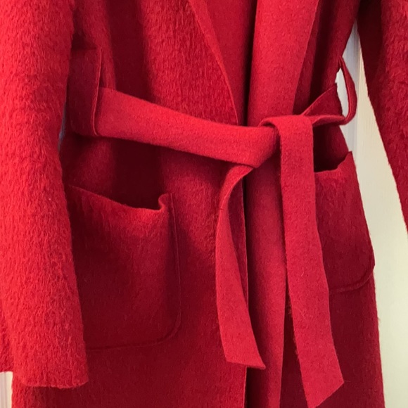 Red Trench Coat!! - Picture 3 of 4